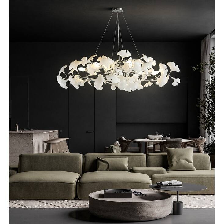 KAYLA Luxury Ginkgo Branch Chandelier for Living Room, Dining Room, Foyer, Kitchen Island