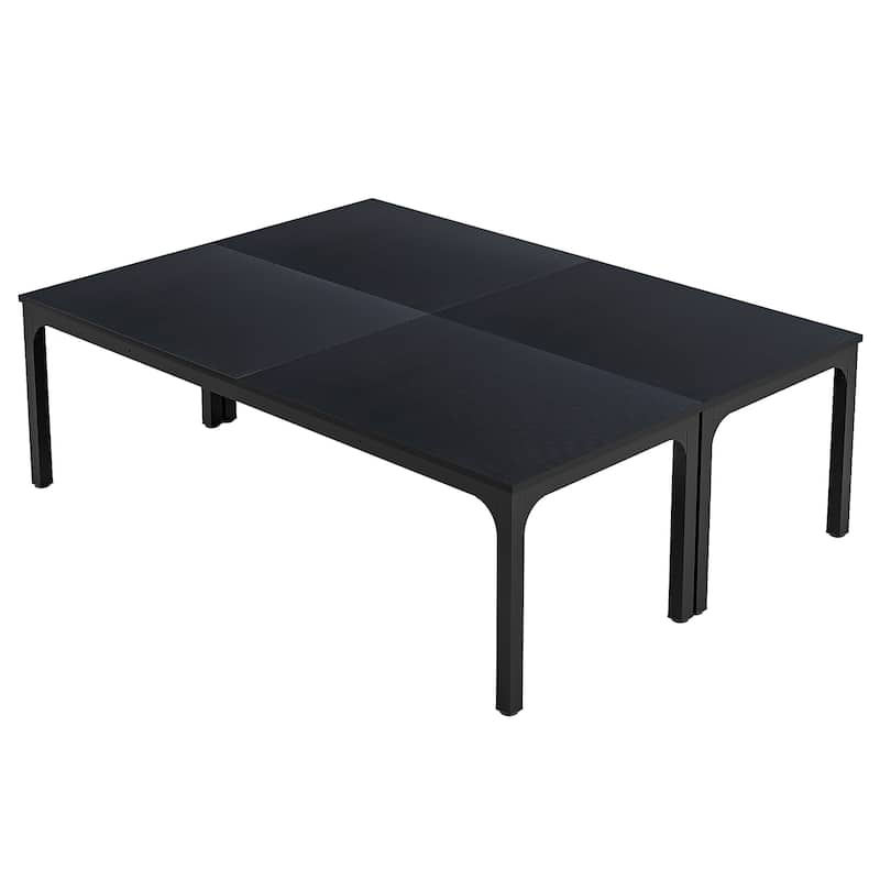 6.5FT Conference Meeting Seminar Business Table Set for 8-12 Person (Set of 2)