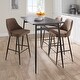 preview thumbnail 24 of 62, Silver Orchid Naldi Contemporary Black Counter Stool (Set of 2) - N/A