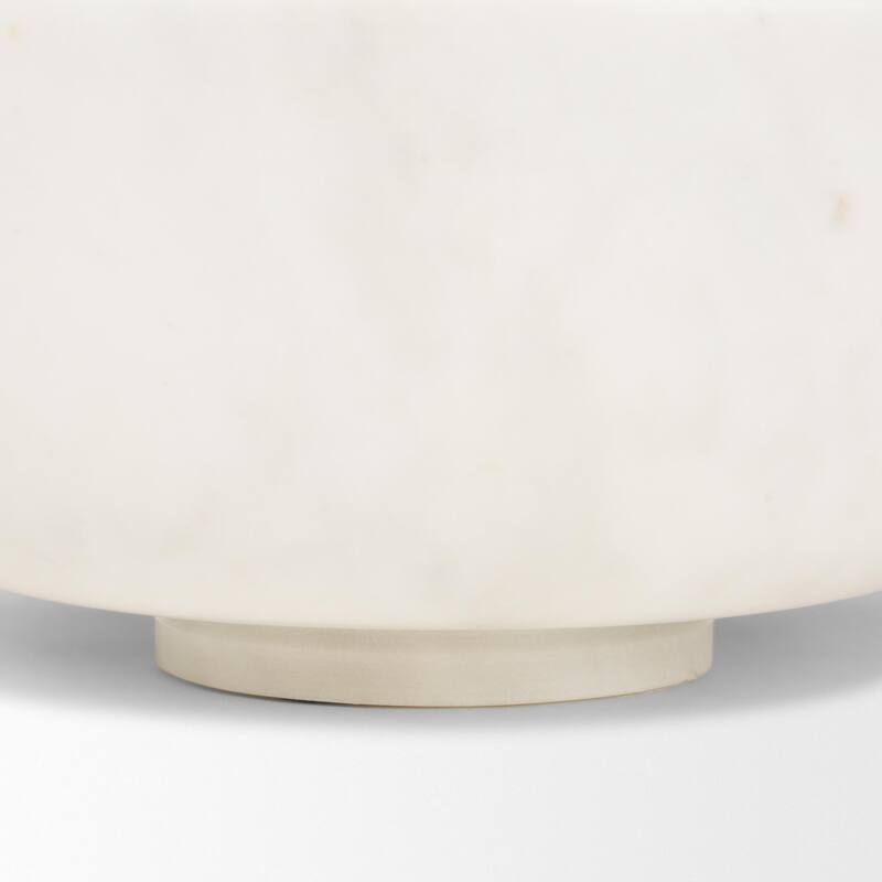 Katora Premium White Marble Bowl - 9.5L x 9.5W x 4.0H