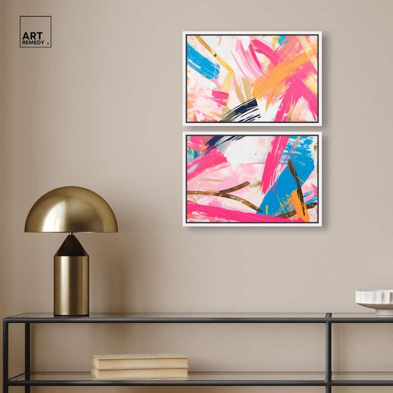 Language Spontaneity II Canvas Set of 2 by Art Remedy