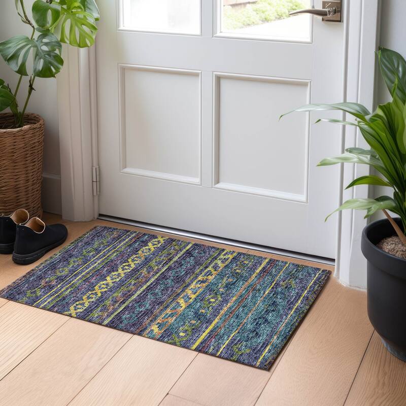 Premium Washable Super Soft Moroccan Boho Mayfield Rug - Multi - 1' 8" x 2' 6" - Rectangle
