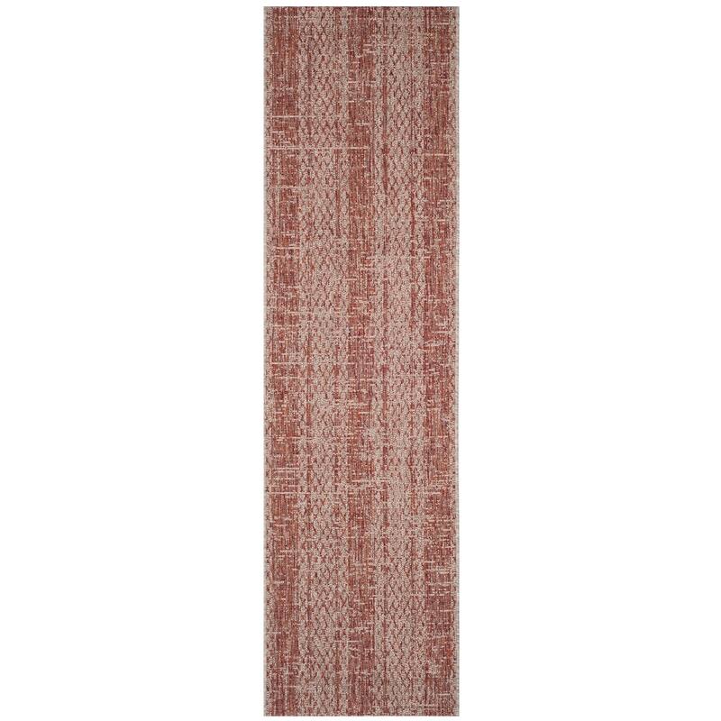 SAFAVIEH Courtyard Nanci Stripe Indoor/ Outdoor Waterproof Patio Backyard Rug