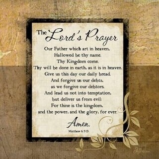 The Lords Prayer Poster Print By Jennifer Pugh Item Varpdxjp1166 - Bed ...