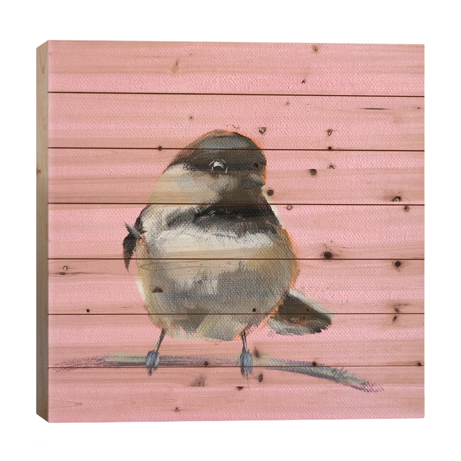 Something New Print On Wood by Iryna Khort - Multi-Color