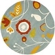 preview thumbnail 27 of 43, SAFAVIEH Handmade Soho Ingken Floral N.Z. Wool Rug 6' Round - Light Blue/Multi - Round