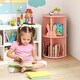 preview thumbnail 4 of 16, MDF Kids Rotating Bookshelf 8 Compartments 360-degree Swivel with Bunny Baffles - 16" L x 16” W x 25.5" H