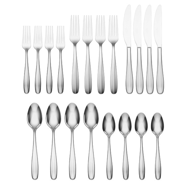 Oneida Oakwood 20-Piece Everyday Flatware Set, Service for 4 - Bed