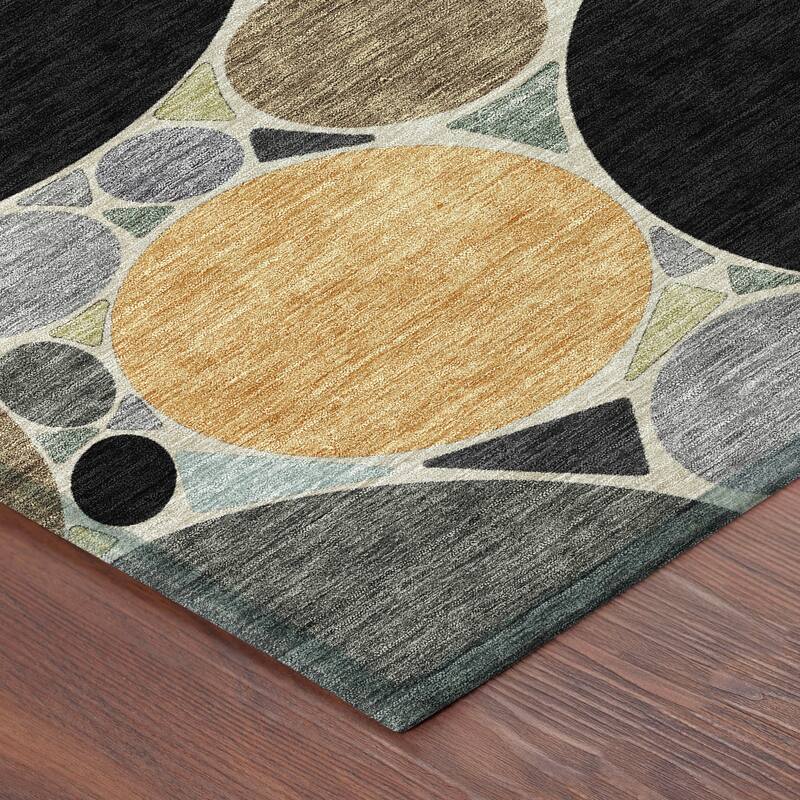 Machine Washable Indoor/ Outdoor Contemporary Rowan Chantille Rug