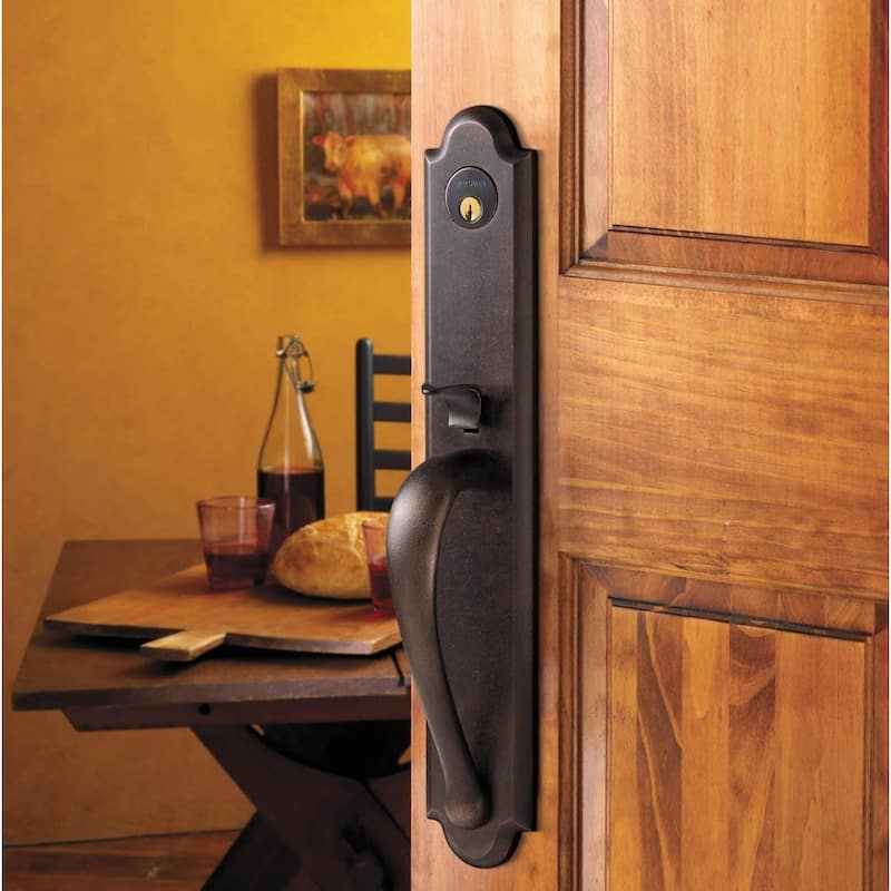 Baldwin Boulder Full Escutcheon Single Cylinder Handleset with Oval