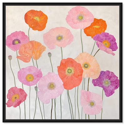 Sunset Poppy Chorus I Canvas by Art Remedy