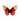 Butterfly Wall Decor Red
