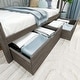 preview thumbnail 24 of 25, Max and Lily Twin over Full Bunk Bed with Ladder and Storage Drawers