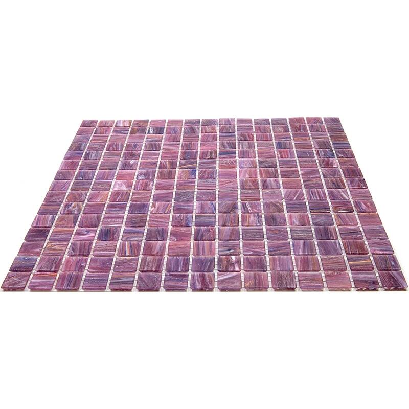 Apollo tile 12" x 12" Celestial Glossy Copper Rose Red Glass Tile (20 sq ft/case) - 20 Pack