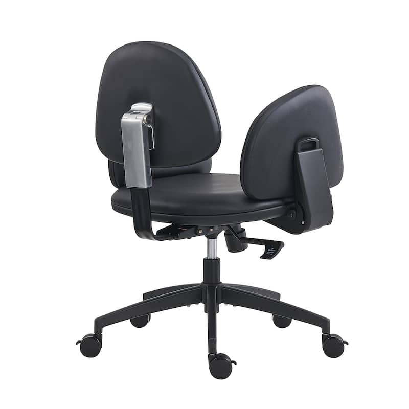 Comfort Office Chair Gaming Chair Adjustable And Swivel - Black