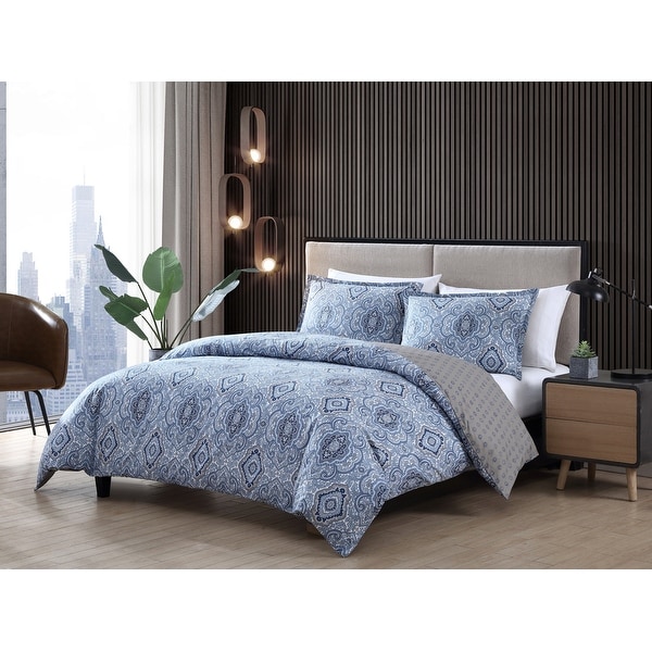 City Scene Milan Blue Comforter Set. Opens flyout.