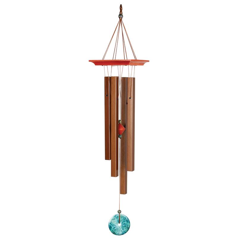 Woodstock Turquoise Wind Chime - Turquoise - Medium