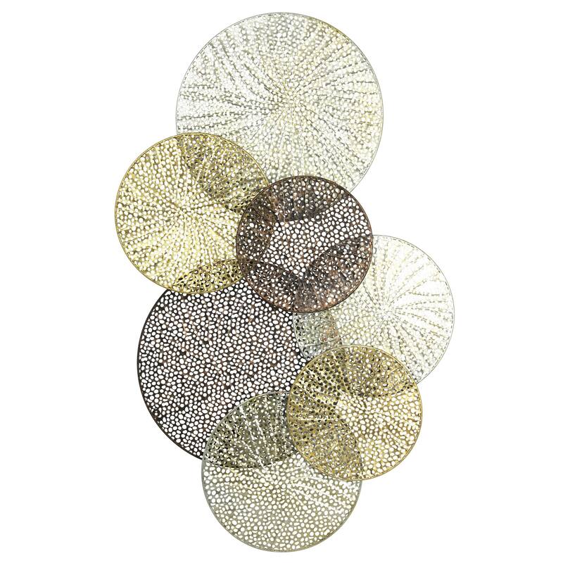 Harp & Finial Sahara Multicolored Metal Wall Art - 34 x 51