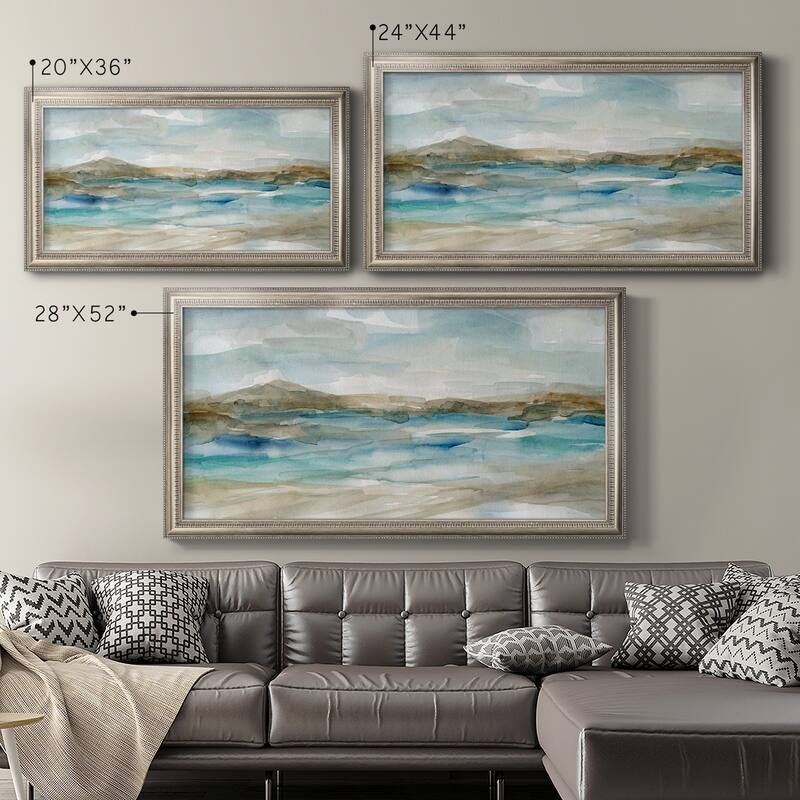 Peaceful Beach II Premium Framed Canvas- Ready to Hang