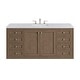 preview thumbnail 10 of 51, James Martin Vanities Chicago 60" Single Vanity, Whitewashed Walnut