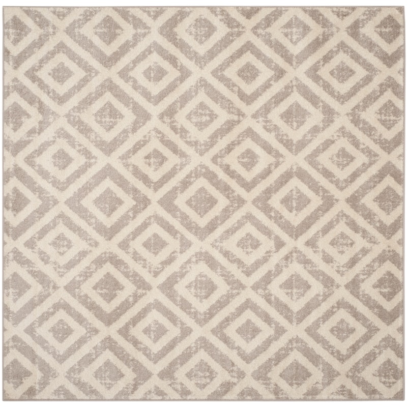 SAFAVIEH Amsterdam Sigunde Modern Rug - 6'7" Square - Ivory/Mauve