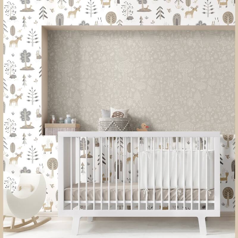 Galerie Wallcoverings Little Explorers 2 Country Animals Non-woven Matte Wallpaper Roll