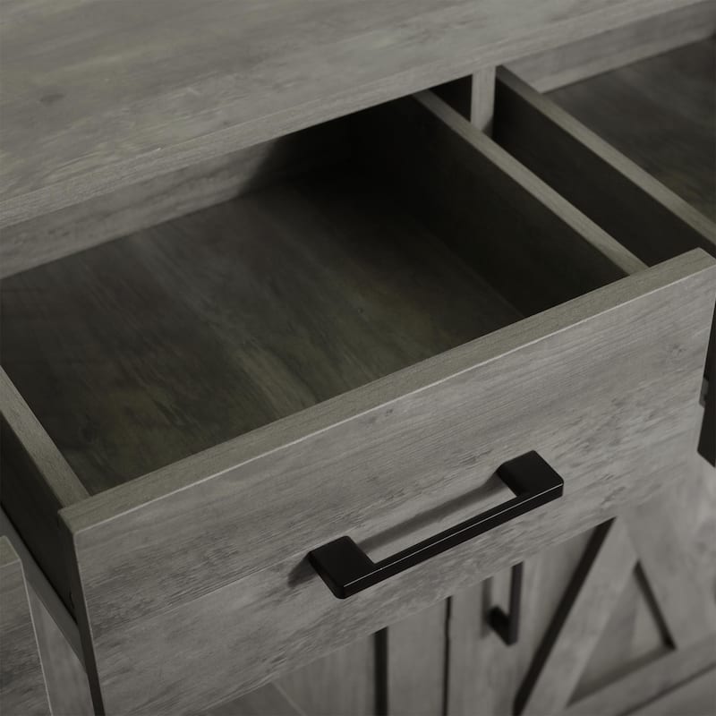 Traditional 42.4" Wide 3 Drawer Sideboard Storage Cabinet