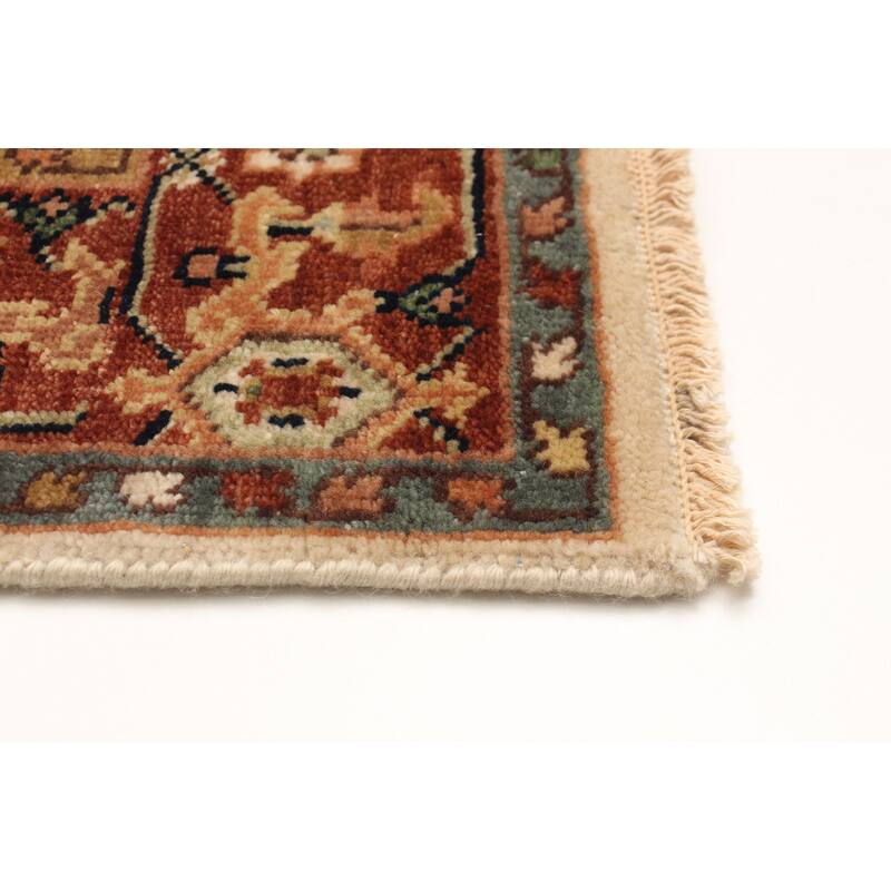 ECARPETGALLERY Hand-knotted Jules Sultane Cream Wool Rug - 4'0 x 5'11