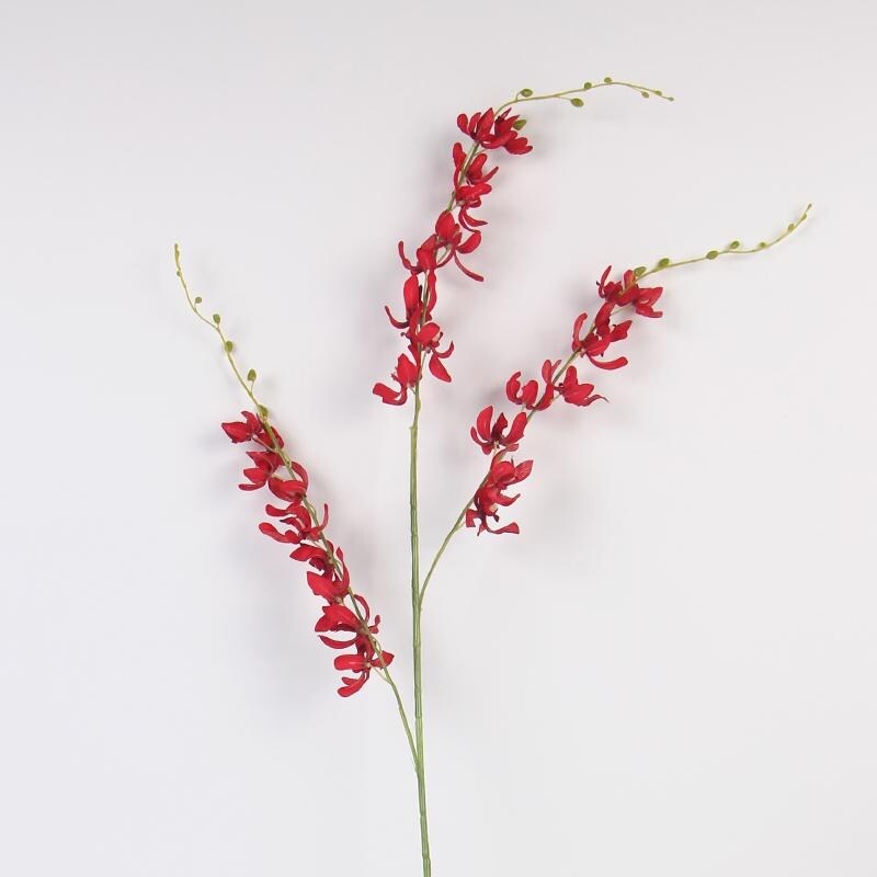 Shop Floralgoods Luxury Silk Asian Style Oncidium Orchid Stem In Red 43 Tall Overstock 18230271