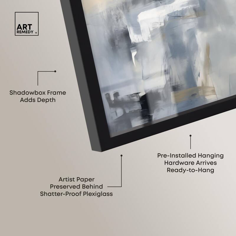 Contemplative Blues II Shadowbox by Art Remedy