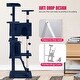 preview thumbnail 52 of 61, Furniture of America Cat Tree Multi-Level Cat Tower with Ladder, Platforms and Condos