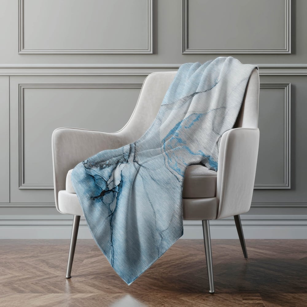 Premium Machine Washable Abstract Contemporary Sherpa Throw Blanket