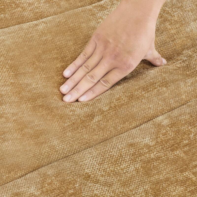 88"W 3-Seater Sofa Chenille Upholstered Couch Modern Loveseat Sofa Wooden Frame Sofa for Living Room