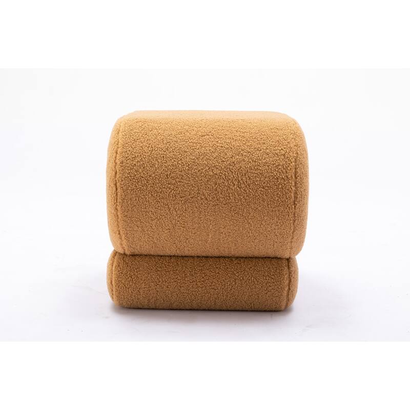 Teddy Fabric Ottoman Makeup Stool Footstool