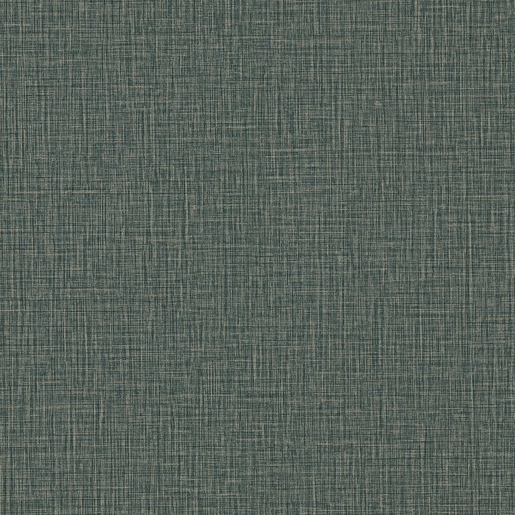 Advantage Eagen Sapphire Linen Weave Wallpaper