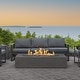 preview thumbnail 1 of 5, Provo Low Rectangle Natural Gas Fire Table in Carbon