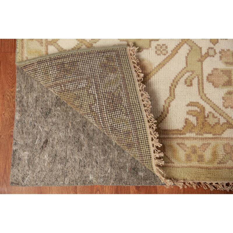 Oushak Indian Area Rug Handmade Transitional Wool Carpet - 9'0" x 11'10"