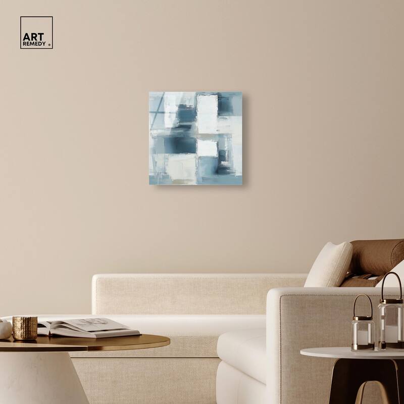 Deconstructed Blue I Acrylic by Art Remedy, Ready to Hang