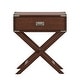 preview thumbnail 47 of 48, Kenton X Base Wood Accent Campaign Table by iNSPIRE Q Bold