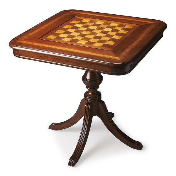 slide 2 of 4, Butler Morphy Antique Cherry Square Game Table - Medium Brown Brown