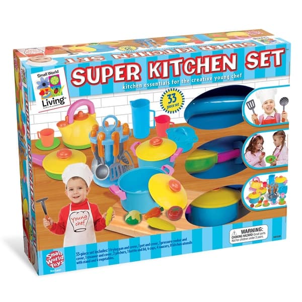 slide 1 of 1, Small World Toys Young Chef's Super Kitchen 33-Piece Playset - Multi Multi - Kids