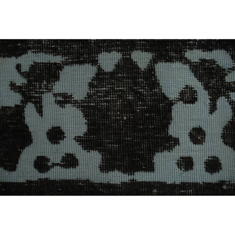 Hand Knotted Oriental 100% Wool Carpet Traditional Floral Greys & Charcoal Tabriz Area Rug - 12' 5'' X 9' 4''