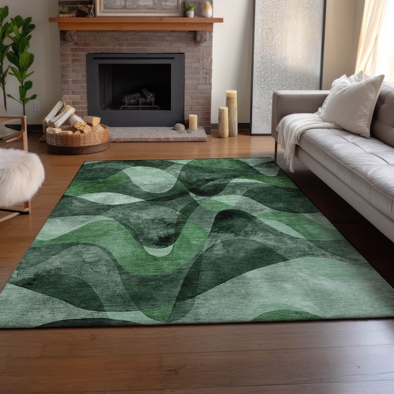 Premium Washable Super Soft Abstract Contemporary Mayfield Rug