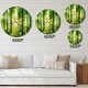 preview thumbnail 4 of 8, Designart 'Forest with Rays of Sun Panorama' Oversized Traditional Wall CLock