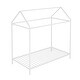 preview thumbnail 23 of 40, Twin Size Metal House Bed for Kids, Floor Bed Frame with Slats