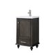 preview thumbnail 81 of 114, Sudio Design Bathroom Vanity Melissa Collection 20" Single Sink - Smoke Brown with Ceramic Top