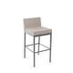 preview thumbnail 32 of 55, Amisco Fairfield Counter Stool Cream Faux Leather / Glossy Grey Metal