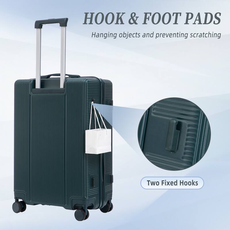 3 PCS Spinner Wheel Luggage in ABS, TSA Combination Lock