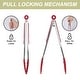 preview thumbnail 2 of 25, Stainless Steel Kitchen Tongs Set Silicone Cooking Tongs 3Pcs