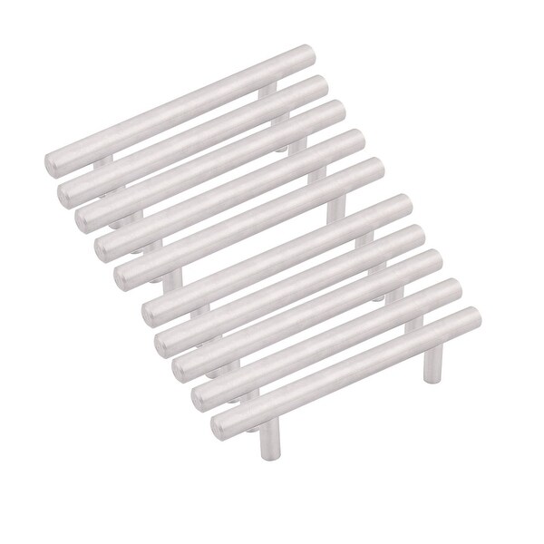 Stainless Steel Cabinet Cupboard T-shaped Bar Handle Pull Knob 5 7/8 Inch Length 10 Pcs